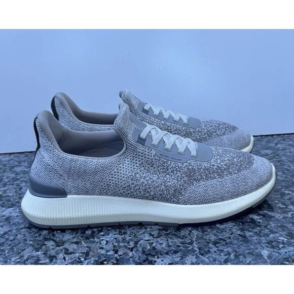 Peter Millar Men’s 11.5 Hyperlight Shoes Apollo Moon Gray Knit Slip On MA22EF11 main image 8